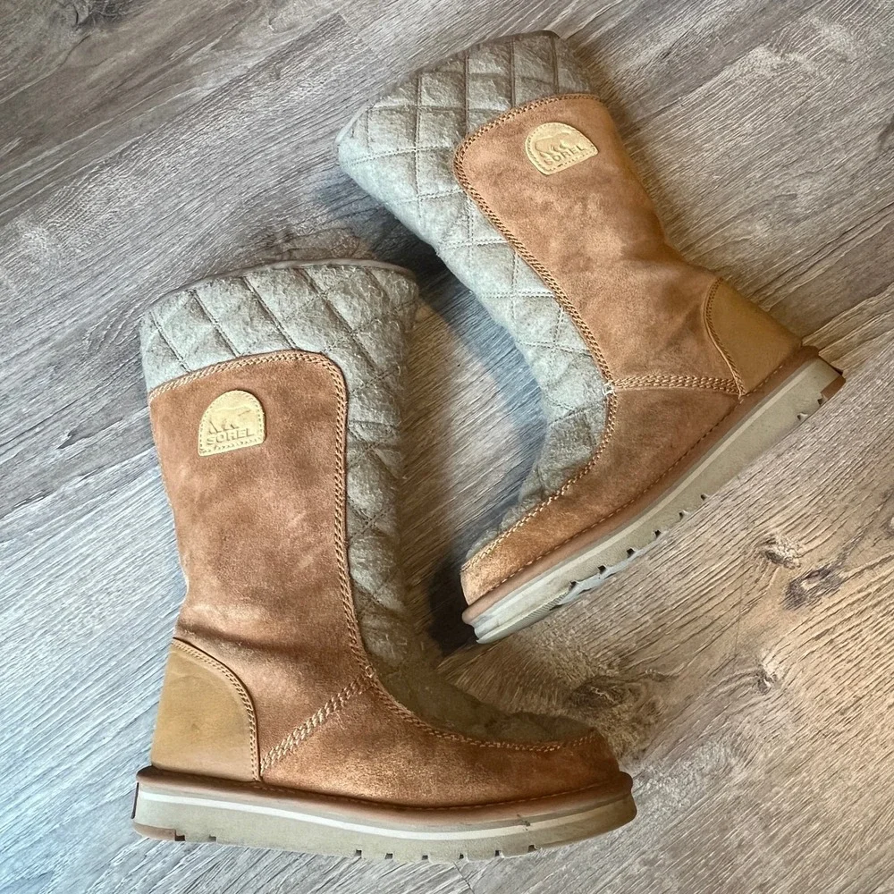 Sorel Tall Campus Boot Brown Suede Leather Womens 6.5 UK 4.5‎ EU 37.5